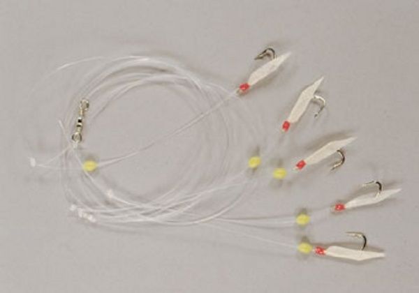 Самодур Lineaeffe SABIKI чешуя і фосфорні буси 6 гачків № 7