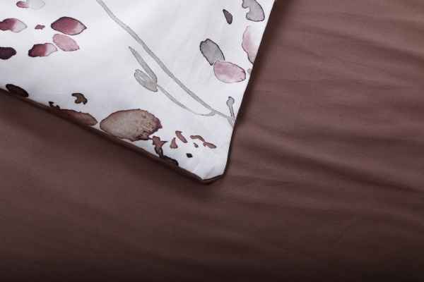 Комплект постільної білизни Boutique Brown 2 білий із коричневим La Nuit 