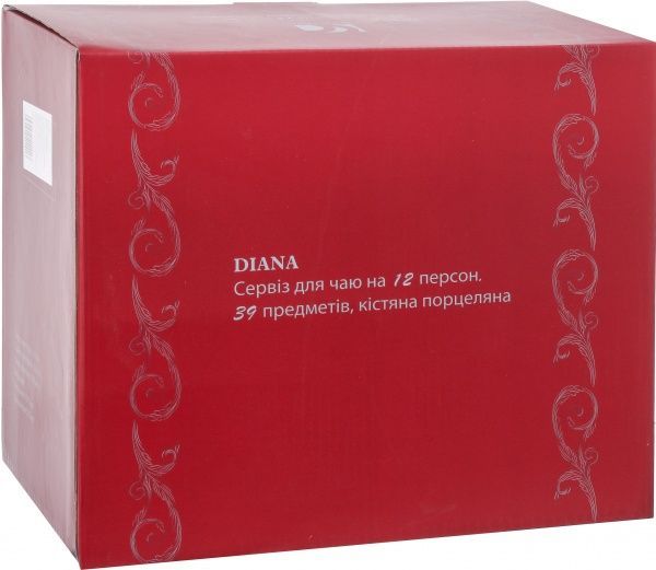 Сервиз чайный Diana 39 предметов на 12 персон Fiora