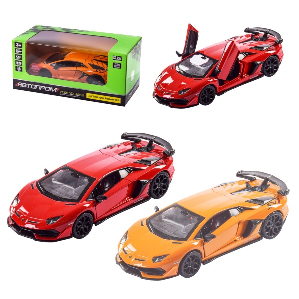 Автомодель Автопром 1:32 Lamborghini Aventador SVJ в асортименті 68473
