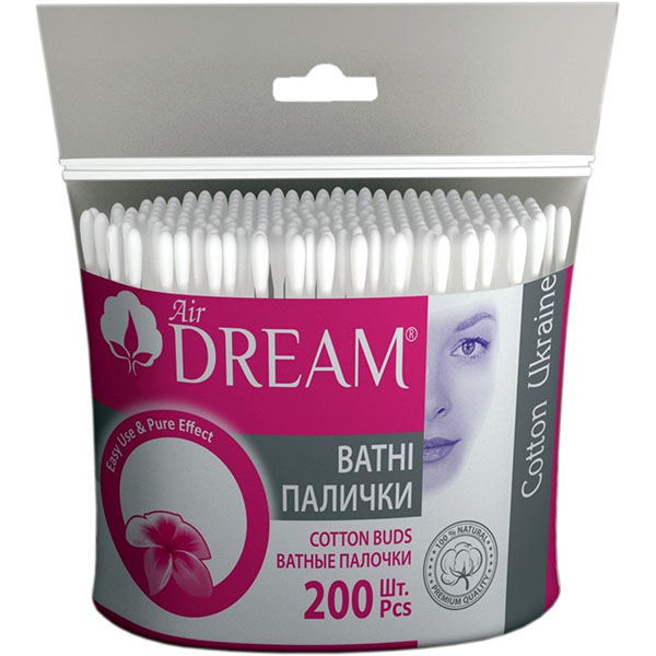 Ватные палочки Аir Dream 200 шт. (мягкая)