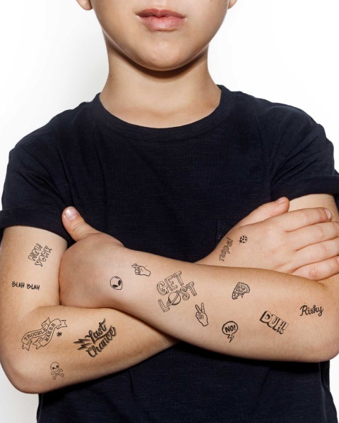 Тату временное TATTon.me Cool School mix