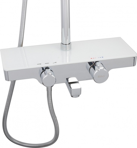Душевая система EGO Smart new со смесителем для ванны и полкой для гигиенических средств