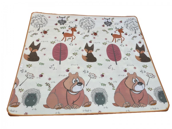 Игровой коврик Ланор бэби мат Львенок/Медвеженок 200х180х1 см