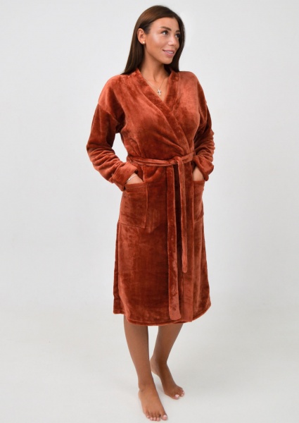 Халат домашний женский Roksana ASSORTY №1209 /90069 р. L оранжевый