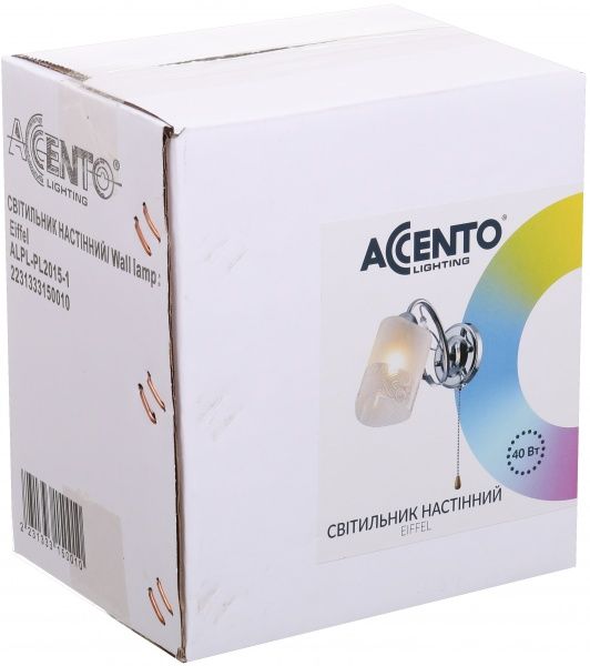 Бра Accento lighting Eiffel ALPL-PL2015-1 40 Вт E14 хром 