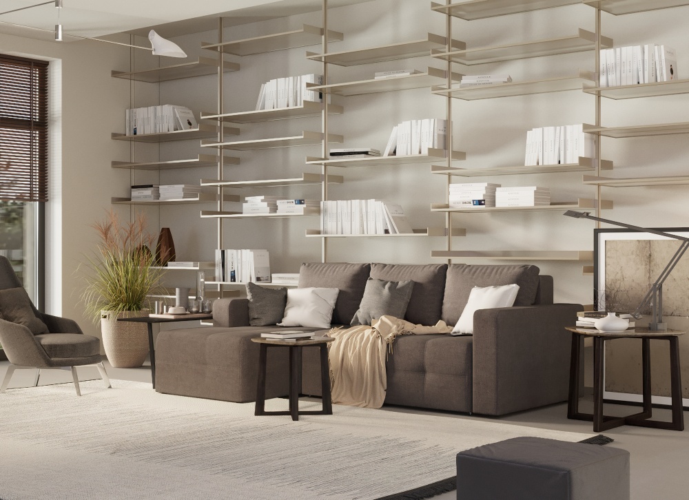 Диван кутовий SOFYNO ТВІСТ Alyaska 05 Shark лівий сірий 2300x1500x820 мм