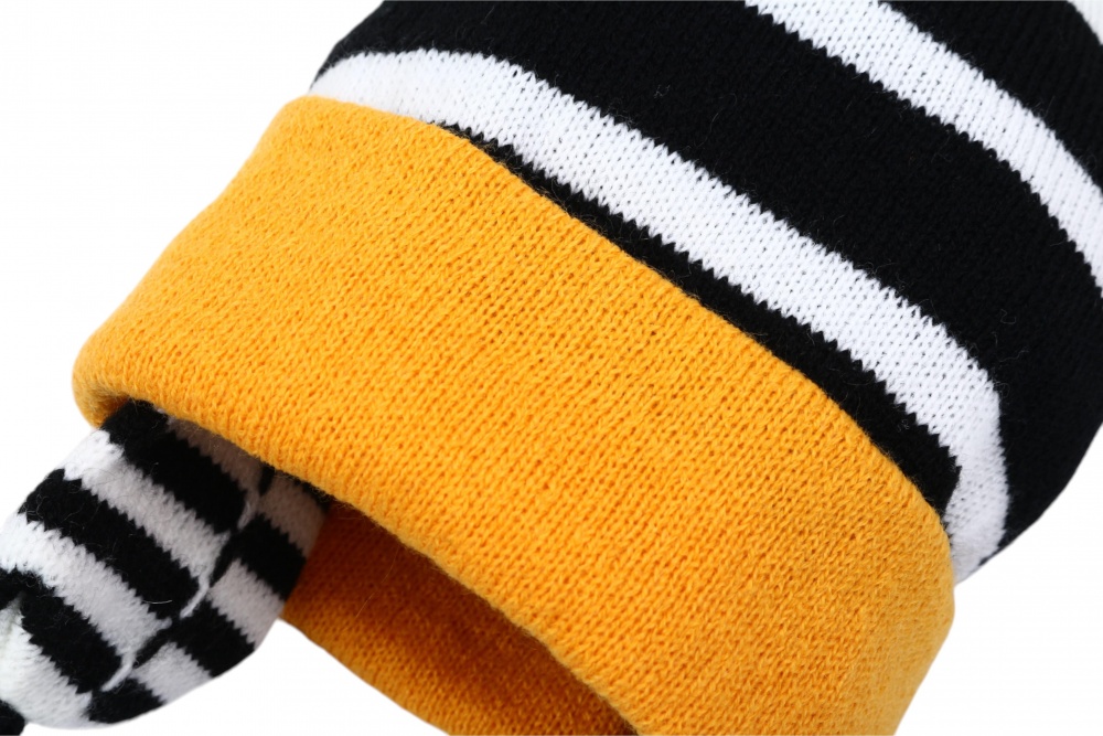 Шапка HW дитяча з мотузочками р.48-50 помаранчевий у смужку