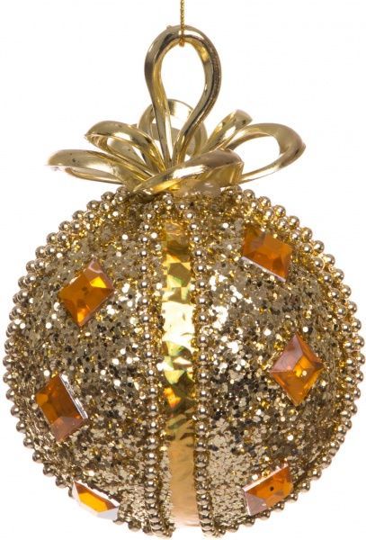 Шар пластиковый d80 SDA106680G золотистый