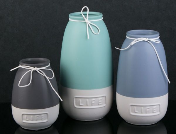 Ваза Life 13х23 см пурпурная