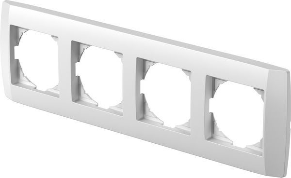 Рамка четырехместная TEM Logiq универсальная белый OQ40PW-U