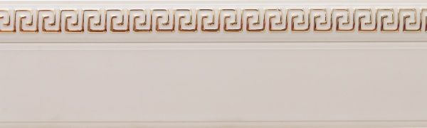 Декоративная накладка АГС для карниза Орнамент 5 см наборной белый 