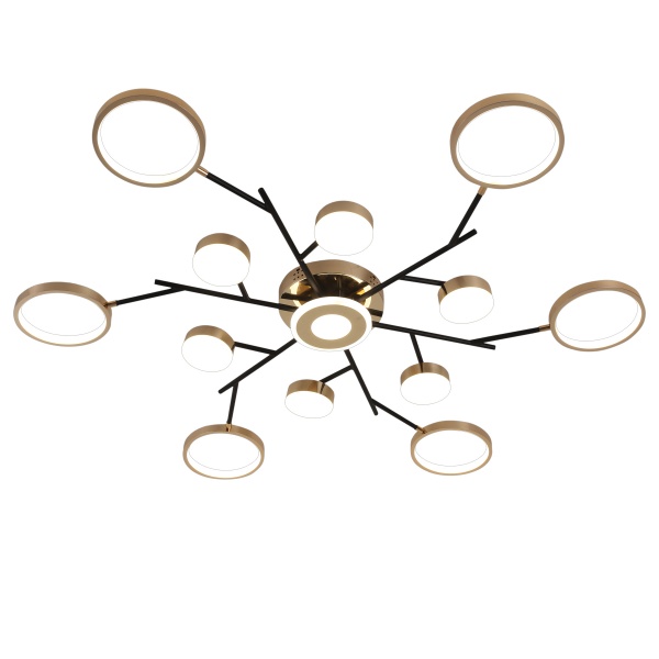 Люстра светодиодная Victoria Lighting 85 Вт черный с золотом Nectar/PL9 