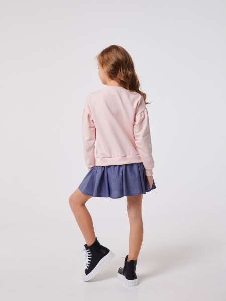 Платье Smil 120341 р.140 кремово-розовый 