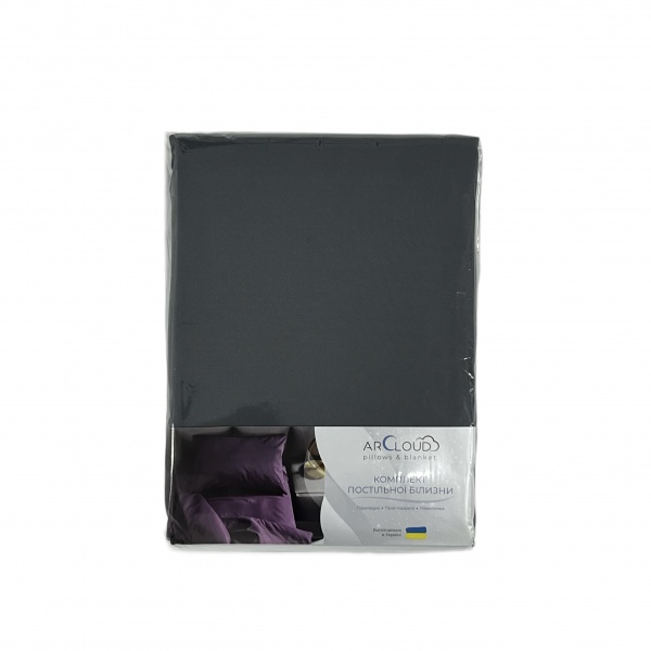 Комплект постельного белья Le Colore 1,5 темно-серый 