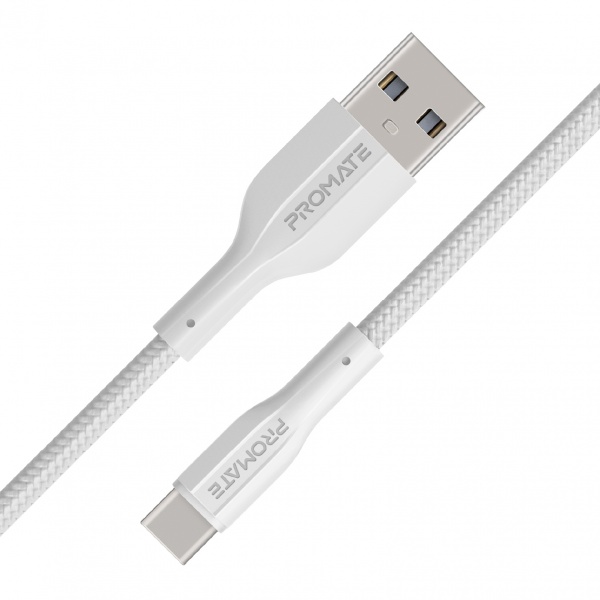 Кабель Promate xCord-AC USB-A to USB-C 2А 1 м 1 м білий (xcord-ac.white) 