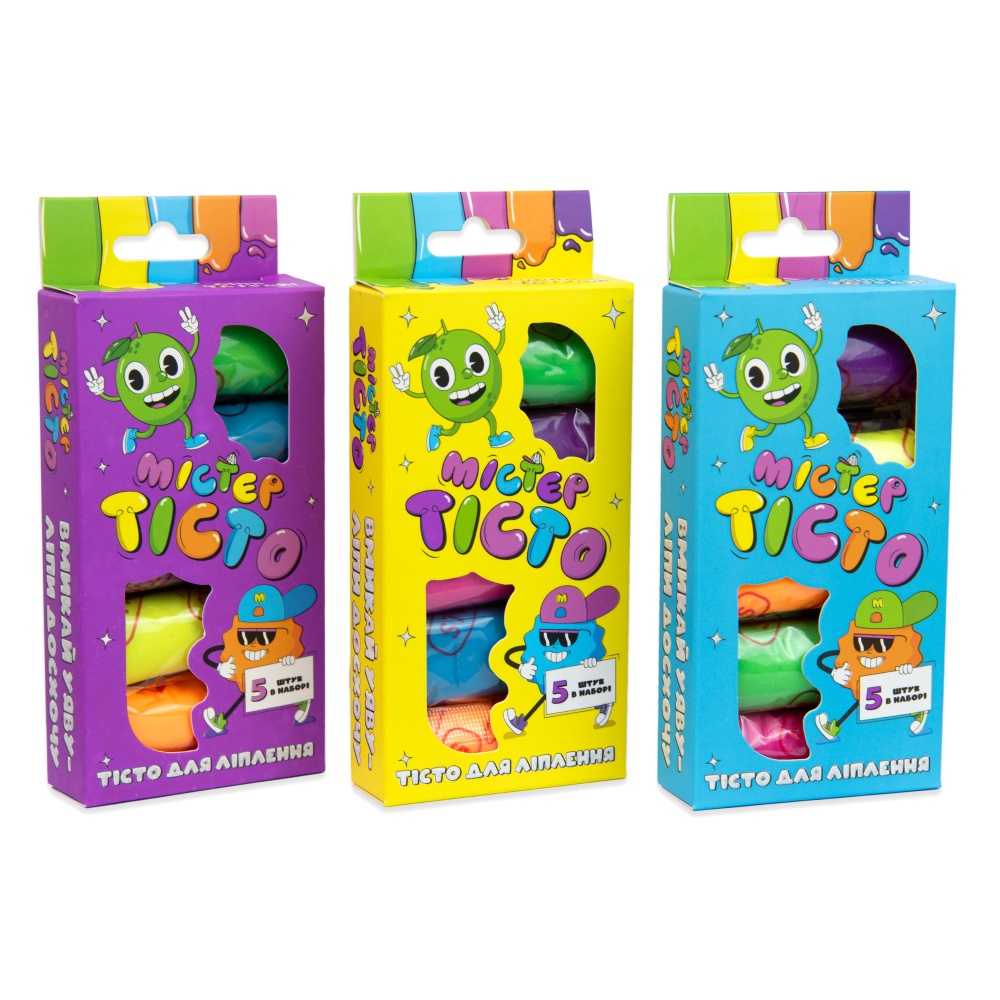 Набір для ліплення Strateg Містер тісто 5 шт. 41000