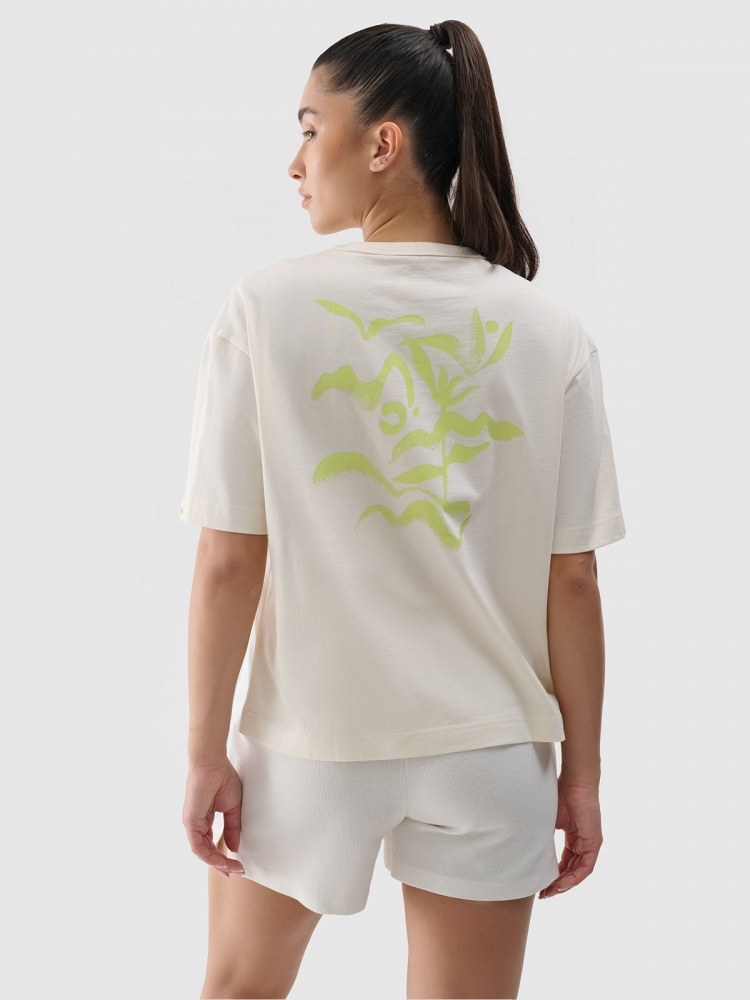 Футболка 4F TSHIRT F1967 4FWSS25TTSHF1967-11S р.XL бежевий