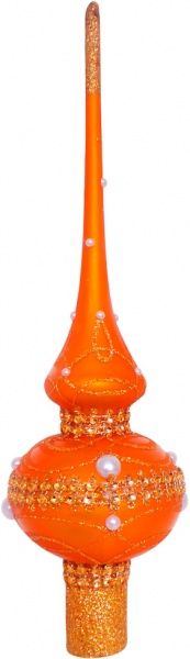 Верхушка стеклянная Престиж В-319 матовая d70 мм золотой 