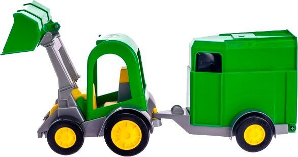 Трактор-навантажувач Wader багги з причепом