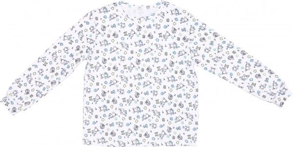 Пижама для мальчиков Фламинго р.128 белый с принтом 000-010 