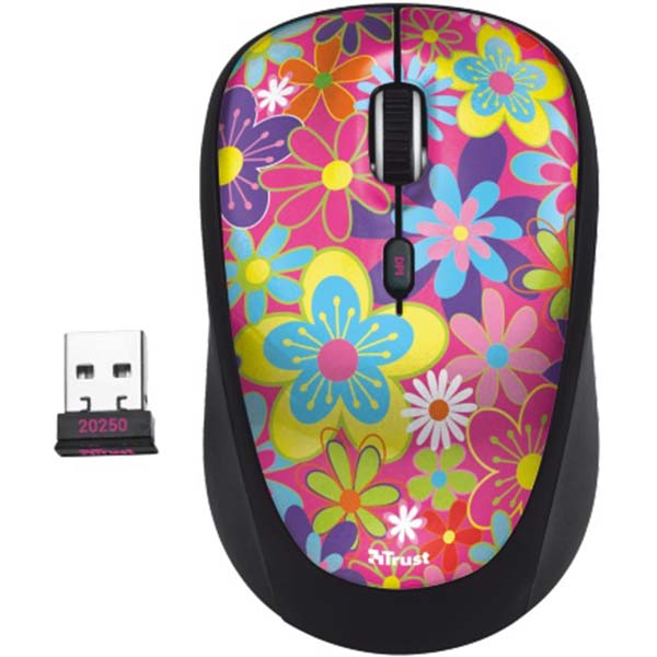 Миша бездротова Trust Yvi Wireless Mouse flower power
