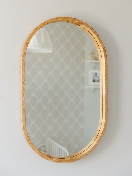 Зеркало настенное Luxury Wood Freedom Slim ясень натуральный 500x800 мм 