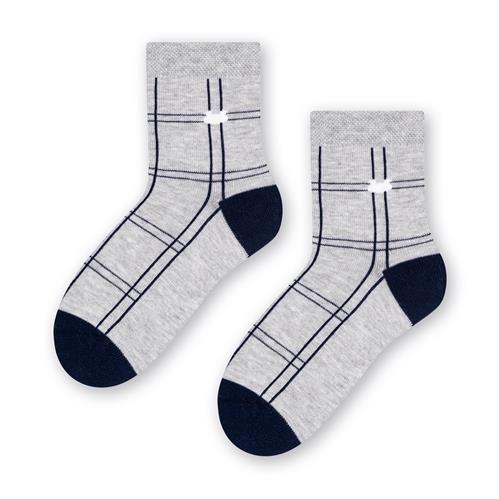 Шкарпетки дитячі для хлопчиків Steven 33029 р. 29-31 світло-сірий меланж 