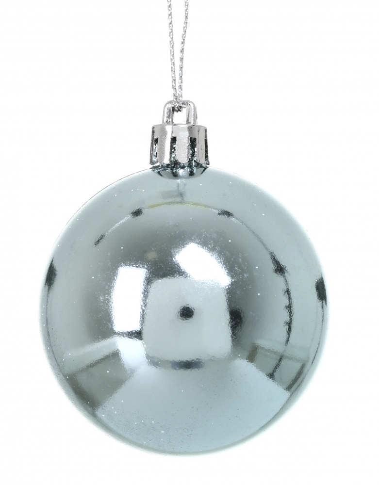 Набор елочных шаров Свежесть розово-бело-бирюзовый d 60 мм 30 шт./уп.