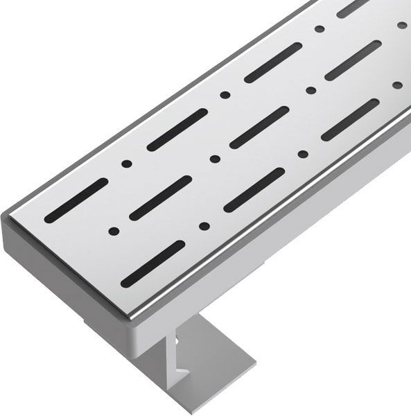 Душевой канал MAXIFLOW с горизонтальным фланцем Standart 80 см решетка Дождь