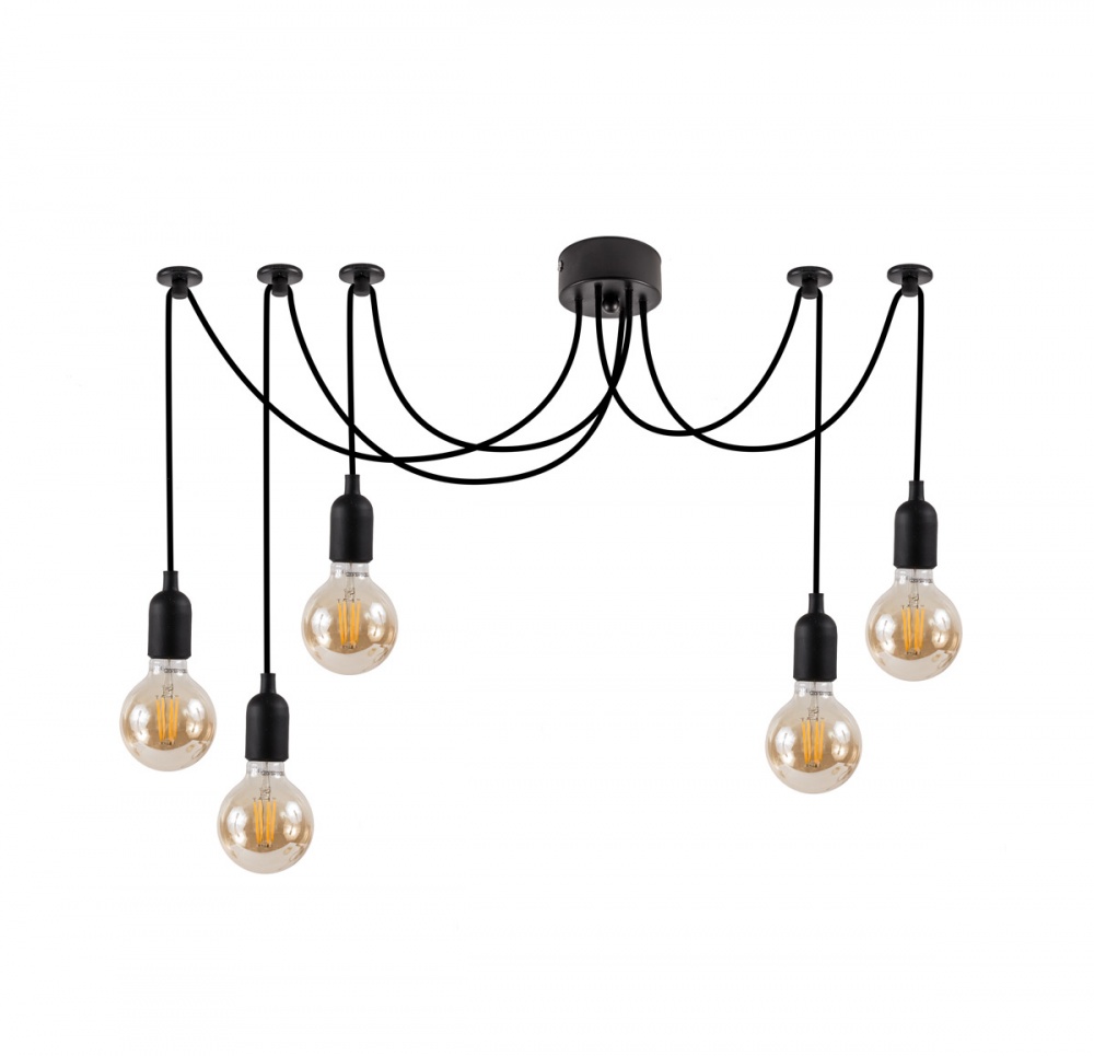 Люстра потолочная LIGHT SET TERNAVA EC 205 5xE27 черный