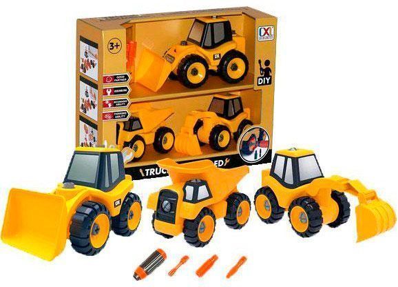 Конструктор Can Xin Long БУЛЬДОЗЕР, ЭКСКАВАТОР и САМОСВАЛ