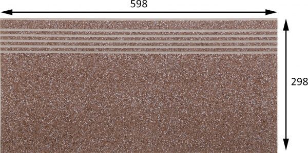 Плитка Cersanit Мілтон браун сходинка 29,8х59,8 