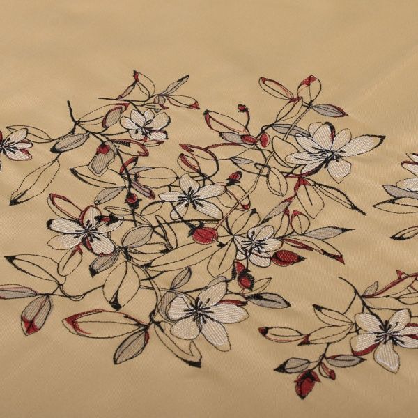 Скатерть «Цветочек» 648-16/00 140x180 см бежевый Эдельвика 