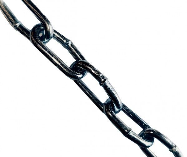 Цепь длиннозвеньевая 8 мм 1 м оцинкованная