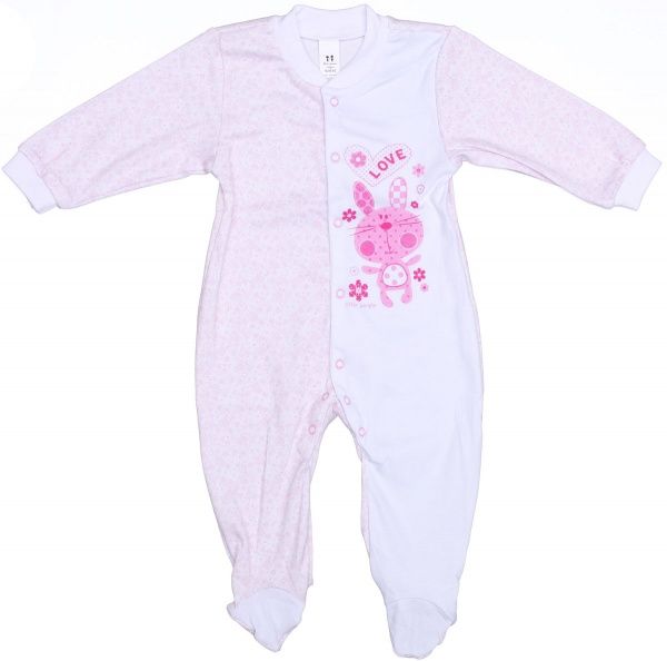 Комбінезон Маленькие люди 402-125 р.74-80 рожевий із білим 