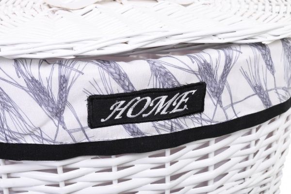 Кошик плетений Tony Bridge Basket з текстилем 44х30х48 см HQN20-2CD-2 