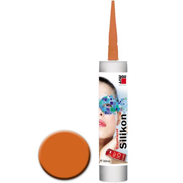 Герметик Baumit Baumacol силиконовый санитарный 310 мл оранжевый