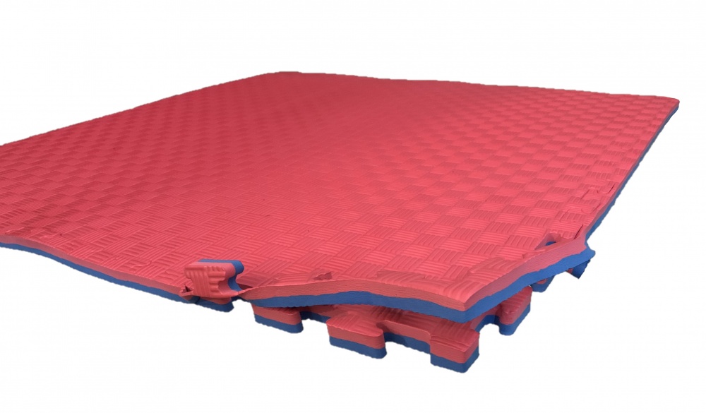 Коврик-пазл Termoizol ЭВА 100х100см красно/синий