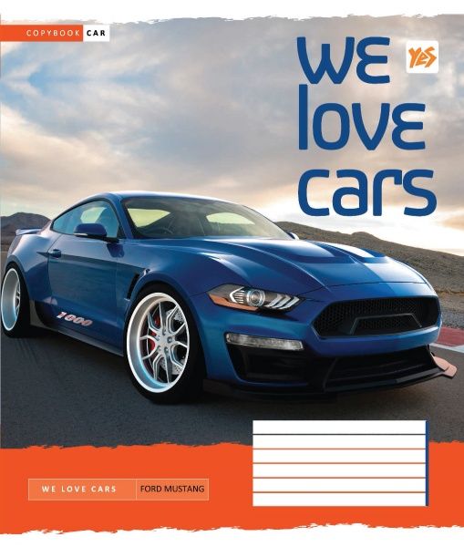 Комплект тетрадей We love cars 60 листов в клетку 10 шт. YES