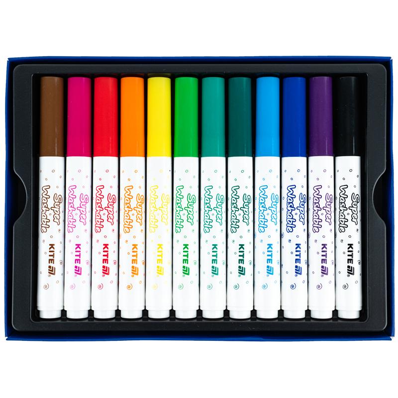 Набір фломастерів Creative Superwashable Jumbo 12 шт. K-1155 KITE