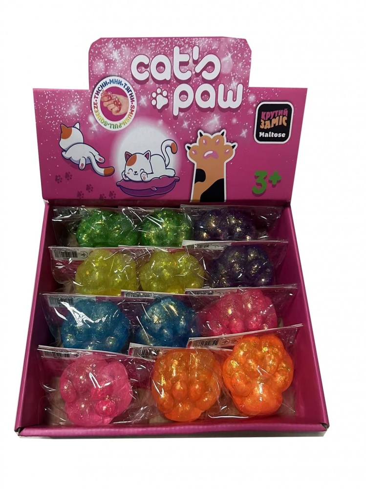 Игрушка-антистресс Monster Gum Крутой замес Cat's Paw T26182
