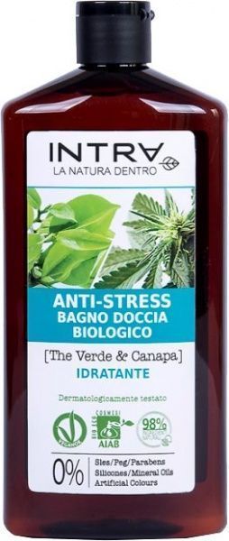 Гель для душа INTRA GREEN TEA&HEMP 400 мл