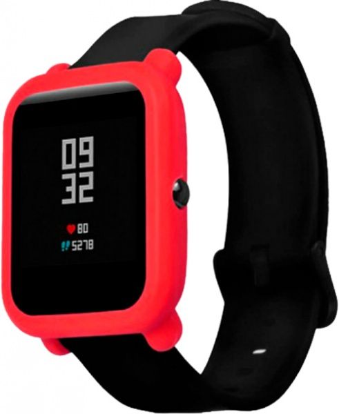 Накладка силиконовая Amazfit Smart Band Bip red 459583 