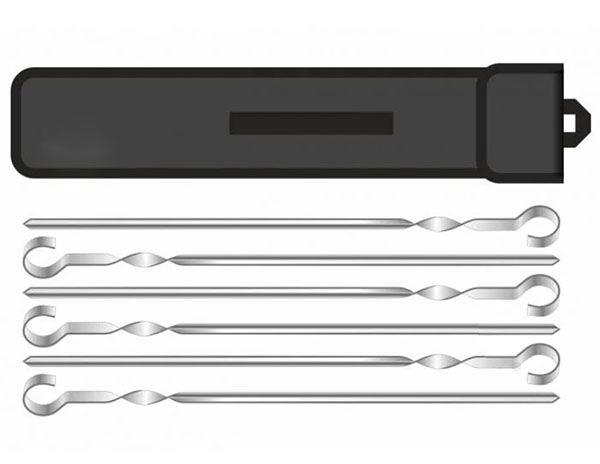 Набор шампуров Krauff + чехол и веер в подарок 29-274-002/1