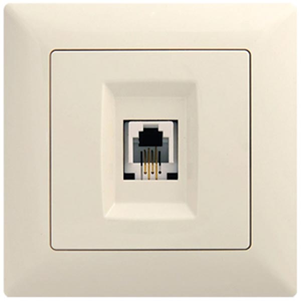 Розетка телефонная Gunsan Visage TF кремовый