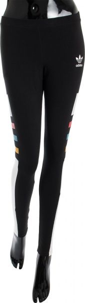Лосины Adidas Graphic Stripe Leggings Womens AY6757 34 черный