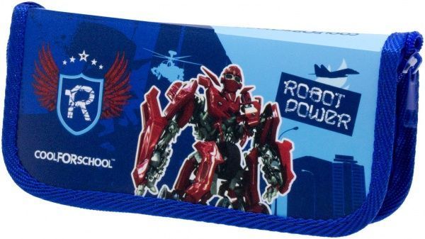 Пенал Robot Power CF32004-02 Cool For School синий с красным