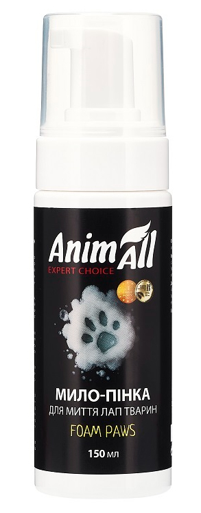 Мило-пінка AnimAll Clean Paws для миття лап 150 мл для собак/для котів
