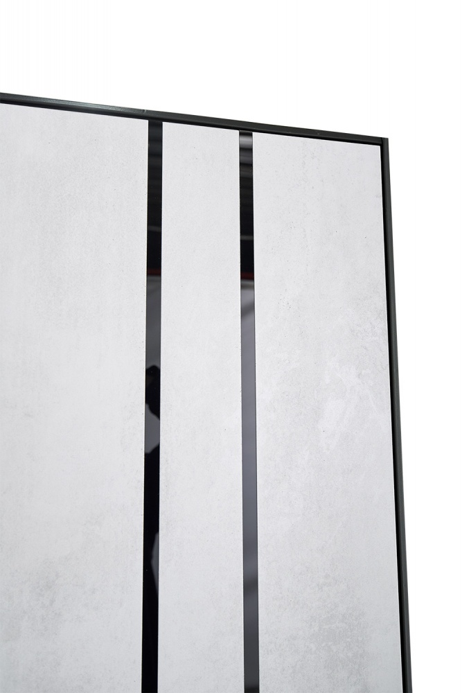 Дверь входная Abwehr КС (581+551) 096L (АЦС)+(ОксБ) антрацит / бетон снежный 2050x960 мм левая